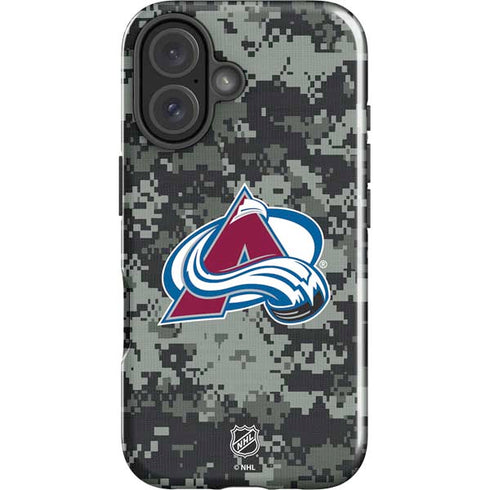 NHL Colorado Avalanche Camo iPhone 16 Plus Impact Case